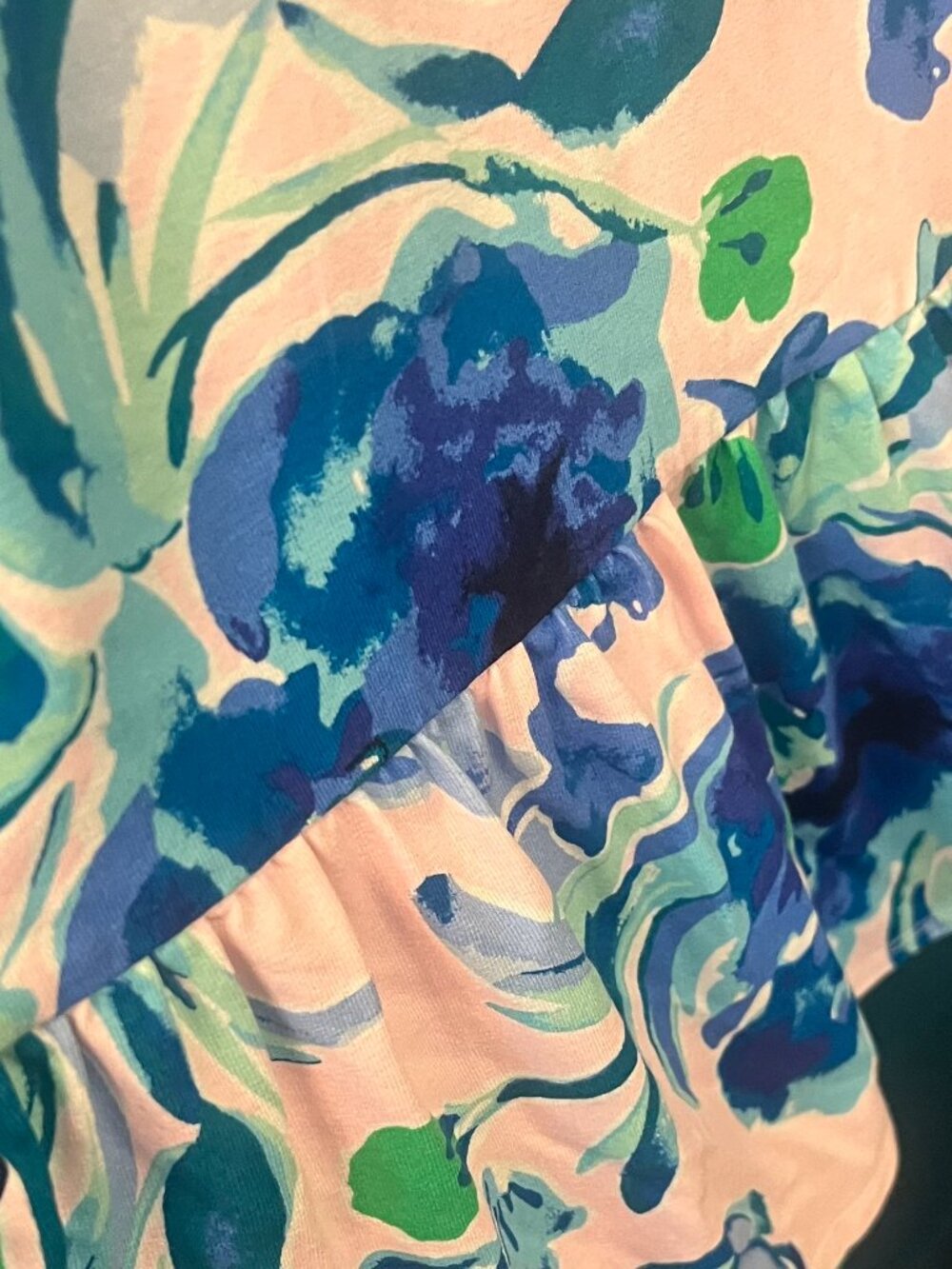 Lilly Pulitzer Pink Floral Midi Dress with Blue & Green Print - Picture 11 of 14